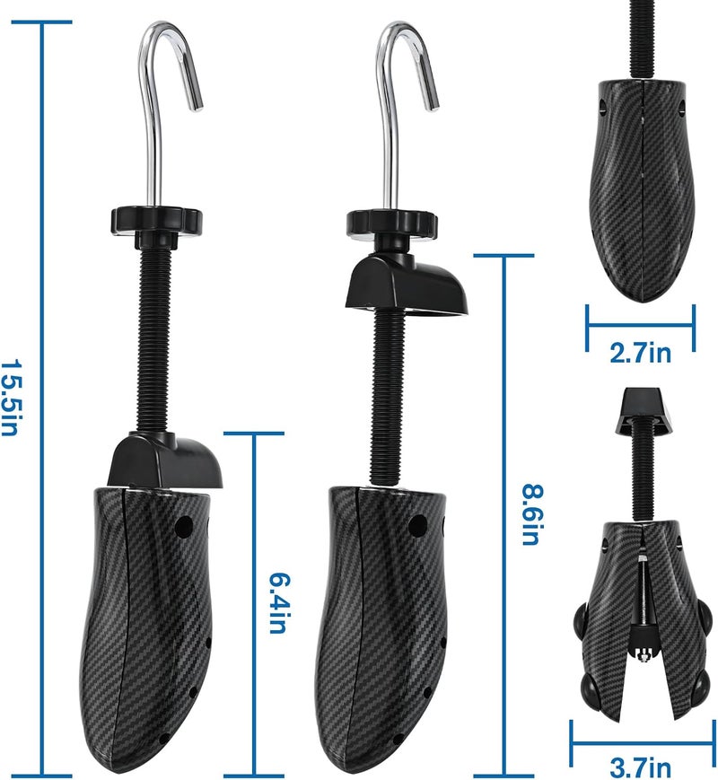 eachway Shoe Stretcher Shoe Widener Adjustable Width Length Wide Feet Shoe for Men Women (M for M's Us6.5-10; Wm's Us10-13.5) Black - Image 3